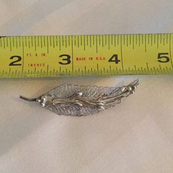 Sterling silver brooch - Picture 5 of 5